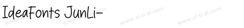 IdeaFonts JunLi字体转换